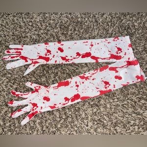 blood gloves perfect for halloween costumes! one size that fits every adult